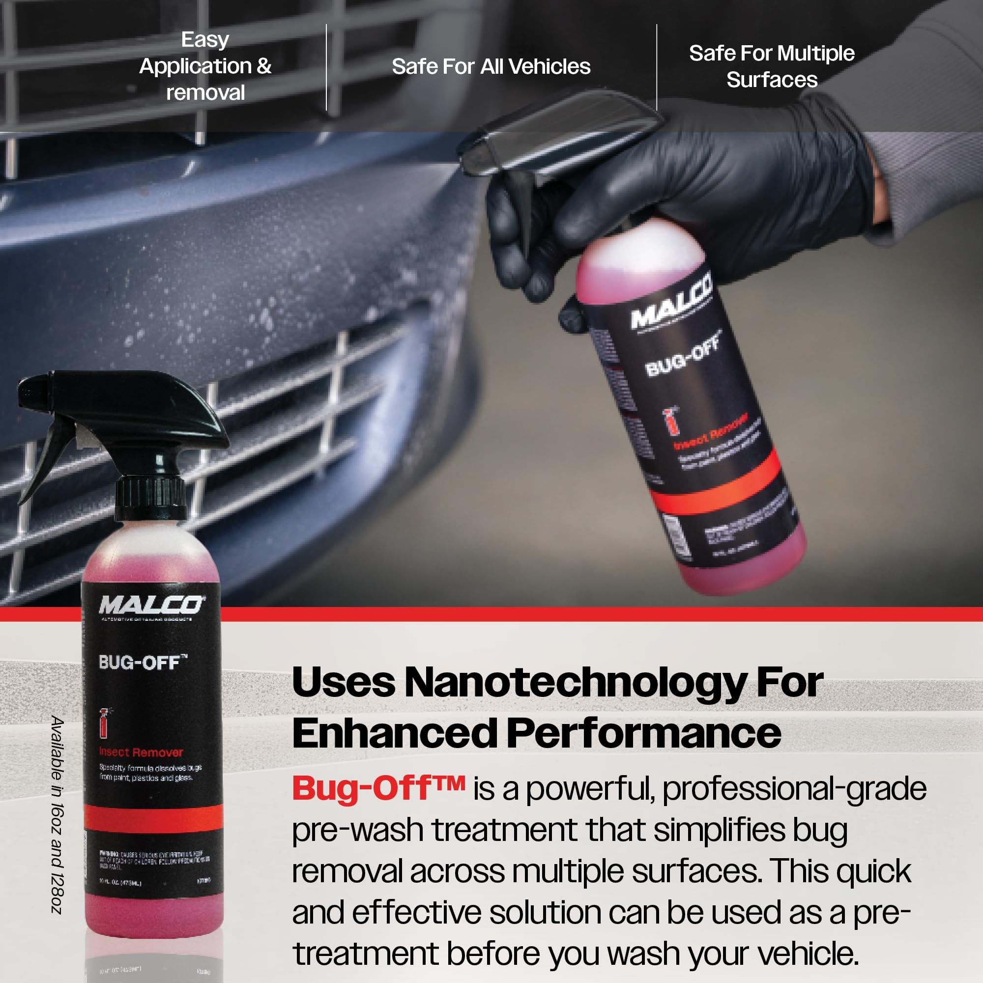 Malco Bug Off - Easy Removal from Auto Paint, Glass, Metal and Plastic Surfaces / 1 Gallon (107801) - Image 5
